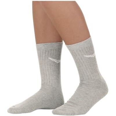 Trigema Men's Athletic Socks (Pack of 2)Grey Grau (hellgrau-melange 110) 7 Trigema Men's Athletic Socks (Pack of 2)Grey Grau (hellgrau-melange 110) 7