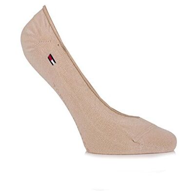 Tommy Hilfiger Women's Footie Invisble 2P Ankle Socks, Beige (Nomad), Size 39 Tommy Hilfiger Women's Footie Invisble 2P Ankle Socks, Beige (Nomad), Size 39