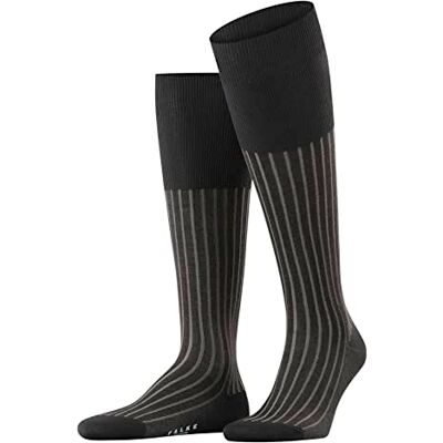 FALKE Men Shadow knee-highs, 1 pair, UK size 7-8 (EU 41-42), Grey, cotton mix Finest mercerised cotton, interesting and subtle two tone effect FALKE Men Shadow knee-highs, 1 pair, UK size 7-8 (EU 41-42), Grey, cotton mix Finest mercerised cotton, interesting and subtle two tone effect