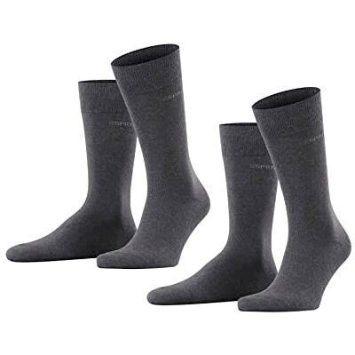 ESPRIT Men's Socks Anthracite Melange 115-125 ESPRIT Men's Socks Anthracite Melange 115-125