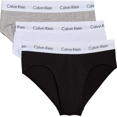 Calvin Underwear Cotton Stretch Men's Briefs, Pack of 3 Casual l Calvin Underwear Cotton Stretch Men's Briefs, Pack of 3 Casual l