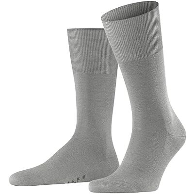 FALKE Airport New Wool Cotton Men's Socks Black White Many Other Colours Reinforced Men's Socks without Pattern Breathable Thick Plain, 1 Pair, gray, 41-42 FALKE Airport New Wool Cotton Men's Socks Black White Many Other Colours Reinforced Men's Socks without Pattern Breathable Thick Plain, 1 Pair, gray, 41-42