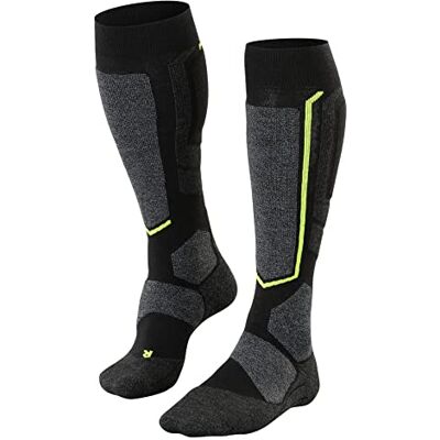 FALKE ESS Snowboarding SB2 knee-highs, 1 pair, UK size 9.5-10.5 (EU 44-45), Black, polypropylene mix Sweat wicking, fast drying, warm, extra cushioning at key pressure points for maximum impact absorption FALKE ESS Snowboarding SB2 knee-highs, 1 pair, UK size 9.5-10.5 (EU 44-45), Black, polypropylene mix Sweat wicking, fast drying, warm, extra cushioning at key pressure points for maximum impact absorption
