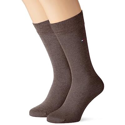Tommy Hilfiger Men's Classic Socks, Pack of 2 (Classic Socks) Oak, size: 39-42 Tommy Hilfiger Men's Classic Socks, Pack of 2 (Classic Socks) Oak, size: 39-42