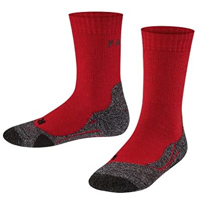 FALKE Children's TK2 Trekking Socks, red, 35-38 FALKE Children's TK2 Trekking Socks, red, 35-38