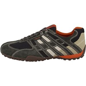 Geox Men's U Snake K Trainers, Dk Grey Off White, 43 EU Geox Men's U Snake K Trainers, Dk Grey Off White, 43 EU