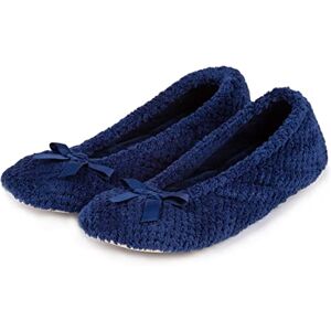 Isotoner Popcorn Ballet, Women Open Back Slippers, Blue (Navy), S UK (36/37 EU) Isotoner Popcorn Ballet, Women Open Back Slippers, Blue (Navy), S UK (36/37 EU)