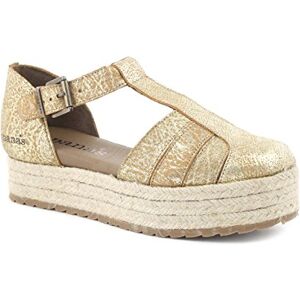 Cubanas Kitty270 Espadrilles for Women, Gold, Size 2 Cubanas Kitty270 Espadrilles for Women, Gold, Size 2