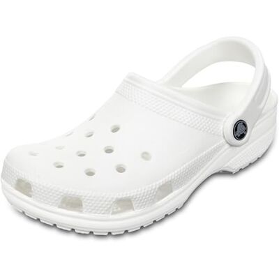 Crocs Unisex Adult Classic Clogs, White Colour, 5/6 UK Crocs Unisex Adult Classic Clogs, White Colour, 5/6 UK