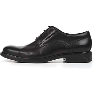 Geox Men's Dublin 3 Plain Toe Oxford Shoes, Black, 46 EU Geox Men's Dublin 3 Plain Toe Oxford Shoes, Black, 46 EU