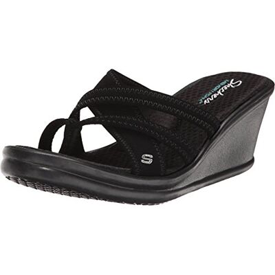 Skechers Rumblers Young At Heart, Women's Heels Sandals, Black, 4 UK (37 EU) Skechers Rumblers Young At Heart, Women's Heels Sandals, Black, 4 UK (37 EU)