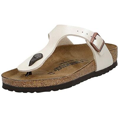 Birkenstock Classic Women’s Gizeh Birko Flor Thong Sandals Off-White 36 EU Birkenstock Classic Women’s Gizeh Birko Flor Thong Sandals Off-White 36 EU