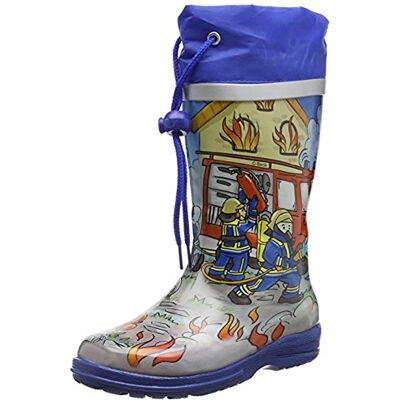 Beck Boys' Fire Wellington Boots, Multicolour (Multicolor 50), 5 UK Beck Boys' Fire Wellington Boots, Multicolour (Multicolor 50), 5 UK