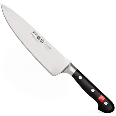 Burgvogel Solingen Comfort Line Sharp Chef's Knife Forged 20 cm Rustproof Dishwasher Safe Kitchen Knife High Quality Riveted Black Burgvogel Solingen Comfort Line Sharp Chef's Knife Forged 20 cm Rustproof Dishwasher Safe Kitchen Knife High Quality Riveted Black