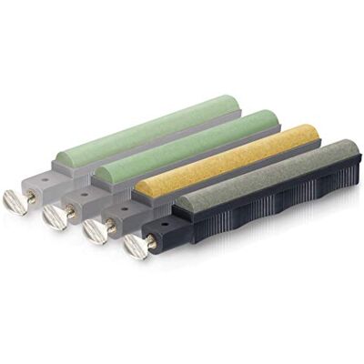 Lansky Slipe stein sett - Buet blad - Grov til ultra fin Lansky Slipe stein sett - Buet blad - Grov til ultra fin
