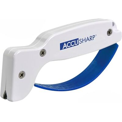 ACCUSHARP Knife Sharpener Blue and White ACCUSHARP Knife Sharpener Blue and White
