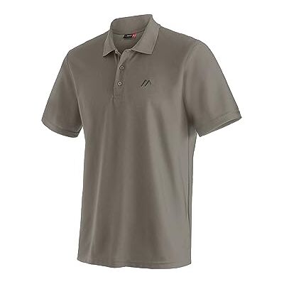 maier sports Men’s Ulrich Polo Shirt, brown, l maier sports Men’s Ulrich Polo Shirt, brown, l