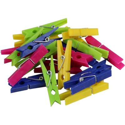 Cao Camping Pack of 20 Mini Clothes Pegs Cao Camping Pack of 20 Mini Clothes Pegs