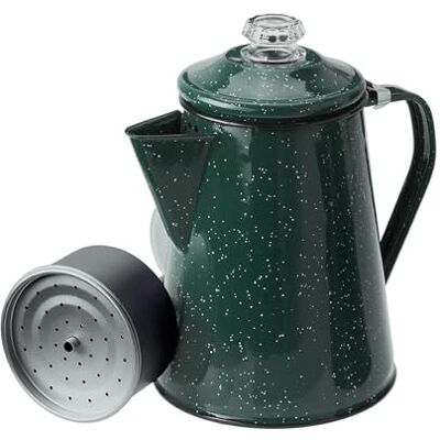GSI Outdoors Gsi Coffee Pot 1.2 L with Percolator Insert, Unisex, Kaffeekanne mit Perkolatoreinsatz 1,2 L, Grün, M GSI Outdoors Gsi Coffee Pot 1.2 L with Percolator Insert, Unisex, Kaffeekanne mit Perkolatoreinsatz 1,2 L, Grün, M