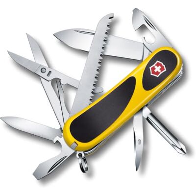 Victorinox 2.4913.C8" Evo Grip 18" Pocket Knife, Yellow/Black, 85 mm Victorinox 2.4913.C8" Evo Grip 18" Pocket Knife, Yellow/Black, 85 mm
