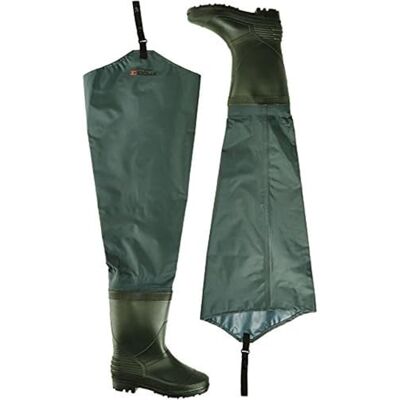 Shakespeare Sigma Nylon Hip Wader Cleated Sole Green, Size 9 Shakespeare Sigma Nylon Hip Wader Cleated Sole Green, Size 9