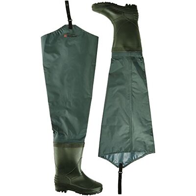 Shakespeare Sigma Nylon Hip Wader Cleated Sole Green, Size 11 Shakespeare Sigma Nylon Hip Wader Cleated Sole Green, Size 11