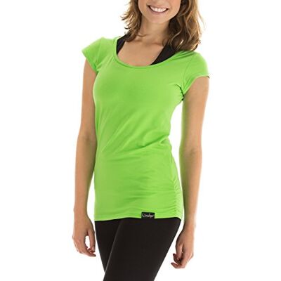 WINSHAPE Women's Fitness Leisure Yoga Pilates Wtr4 Short Sleeve Shirt, Apple Green, M EU WINSHAPE Women's Fitness Leisure Yoga Pilates Wtr4 Short Sleeve Shirt, Apple Green, M EU