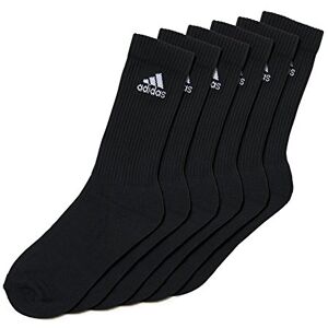 adidas 3 Stripes Unisex Socks Pack of 6, black, 27-30 adidas 3 Stripes Unisex Socks Pack of 6, black, 27-30