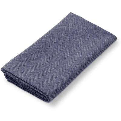 Lyngby Porcelæn Stoffserviett 4 Stk Herringbone Blå 45x45 Cm Lyngby Porcelæn Stoffserviett 4 Stk Herringbone Blå 45x45 Cm