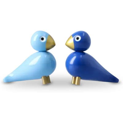 Kay Bojesen Vinterfugler Liliput Blå/lys Blå Kay Bojesen Vinterfugler Liliput Blå/lys Blå