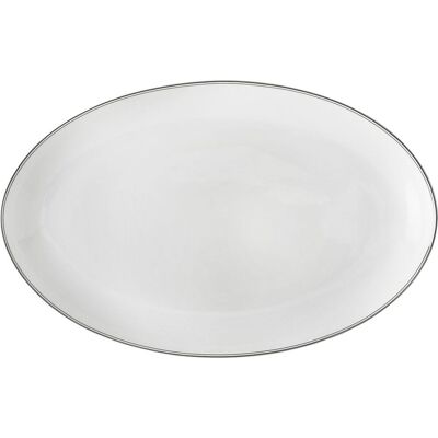 Wik & Walsøe Fnugg Ovalfat 39cm Hvit/sølv Wik & Walsøe Fnugg Ovalfat 39cm Hvit/sølv