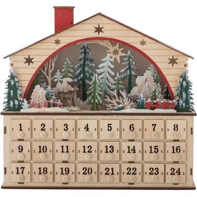 Bloomingville Melvin Adventskalender Med Led-Lys Bloomingville Melvin Adventskalender Med Led-Lys