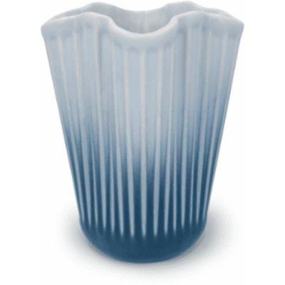 Kähler Hammershøi Unfold Vase 16,5 Cm Blå Kähler Hammershøi Unfold Vase 16,5 Cm Blå