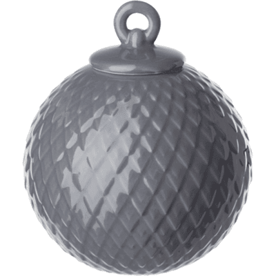 Lyngby Porcelæn Rhombe Kule Mørkgrå 7 Cm Lyngby Porcelæn Rhombe Kule Mørkgrå 7 Cm