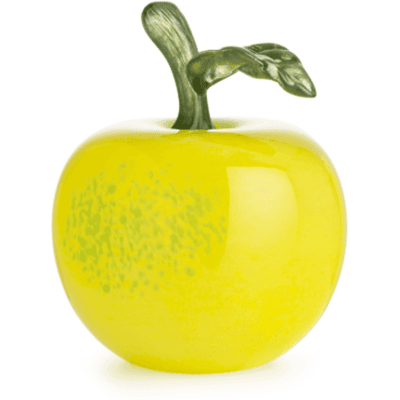 Hadeland Glassverk Glassfrukt Eple Gul 11cm - Glassfrukt Hadeland Glassverk Glassfrukt Eple Gul 11cm - Glassfrukt