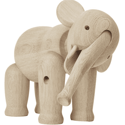 Kay Bojesen Denmark Elefant Stor 22 Cm, Eik Kay Bojesen Denmark Elefant Stor 22 Cm, Eik