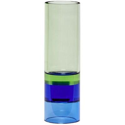 Hübsch Astra Telysholder/vase Grønn/blå Hübsch Astra Telysholder/vase Grønn/blå