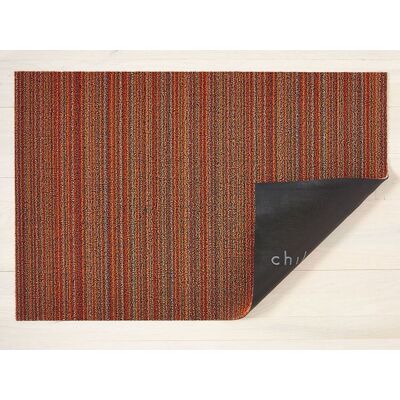 Chilewich Dørmatte Skinny Stripe Orange Stor Chilewich Dørmatte Skinny Stripe Orange Stor