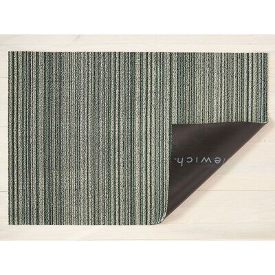 Chilewich Dørmatte Skinny Stripe Spearmint Stor Chilewich Dørmatte Skinny Stripe Spearmint Stor