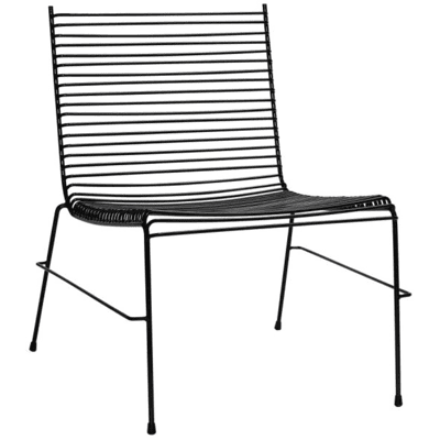 Hübsch String Lounge Stol Sort Hübsch String Lounge Stol Sort