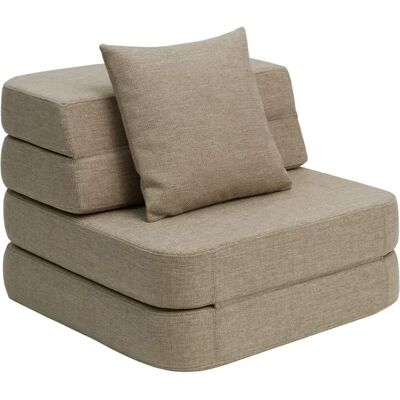 By KlipKlap 3 Fold Sofa Single Soft 70 Cm Sand By KlipKlap 3 Fold Sofa Single Soft 70 Cm Sand