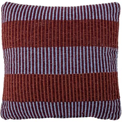 Bloomingville Isnel Pute Burgunder/blå 45x45 Cm Bloomingville Isnel Pute Burgunder/blå 45x45 Cm