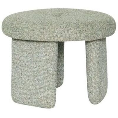 Hübsch Rocco Puf - Lys grønn - Ø 54cm - Innendørs Hübsch Rocco Puf - Lys grønn - Ø 54cm - Innendørs