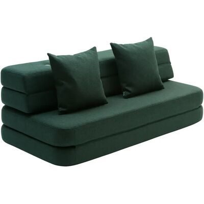 By KlipKlap 3 Fold Sofa Xl Soft 140 Cm Mørkegrønn By KlipKlap 3 Fold Sofa Xl Soft 140 Cm Mørkegrønn