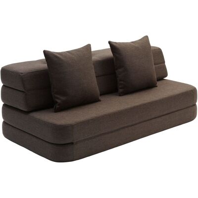 By KlipKlap 3 Fold Sofa Xl Soft 140 Cm Brun By KlipKlap 3 Fold Sofa Xl Soft 140 Cm Brun