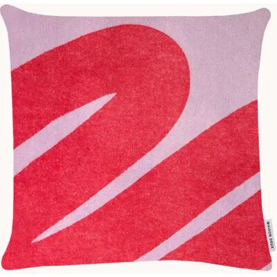Maison Deux Swirl Putetrekk 50x50 Rosa/rød Maison Deux Swirl Putetrekk 50x50 Rosa/rød