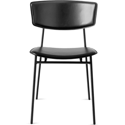 Calligaris Fifties Stol Matt Svart / Svart Calligaris Fifties Stol Matt Svart / Svart