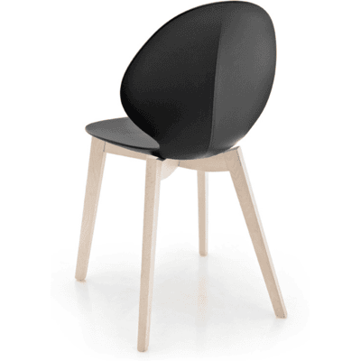 Calligaris Basil Stol Bleket Bøk / Matt Grå Calligaris Basil Stol Bleket Bøk / Matt Grå