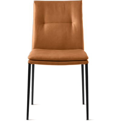 Calligaris Carmen Large Stol Matt Svart / Cognac Calligaris Carmen Large Stol Matt Svart / Cognac