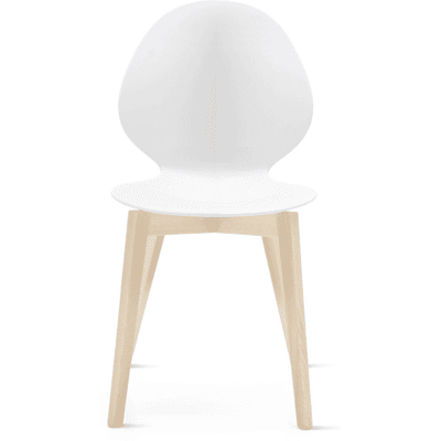 Calligaris Basil Stol Bleket Bøk / Matt Optisk Hvit Calligaris Basil Stol Bleket Bøk / Matt Optisk Hvit